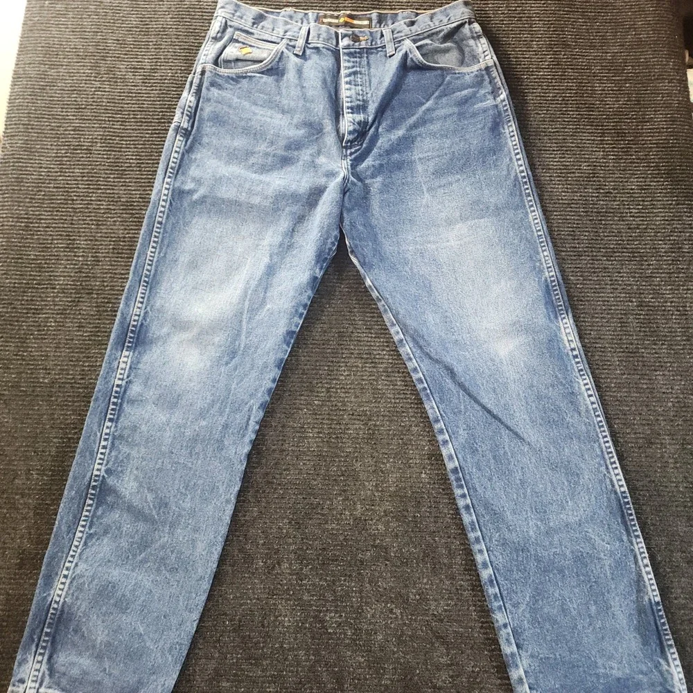 Wrangler FR Flame Resistant Relaxed Fit Jeans Blue FR31MWZ 36x34 Mens